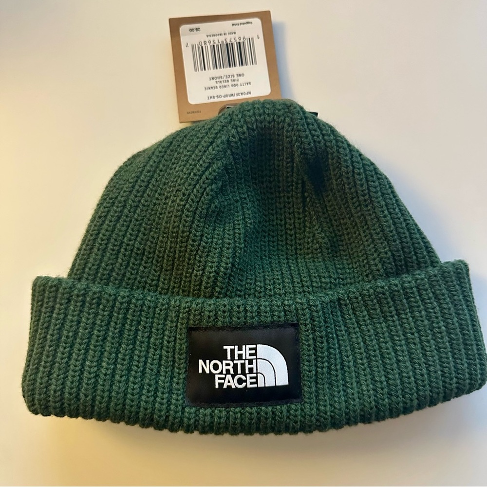 THE NORTH FACE Salty Dog Pine Green Beanie - NWT